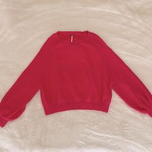 PINK FREE PEOPLE SWEATER